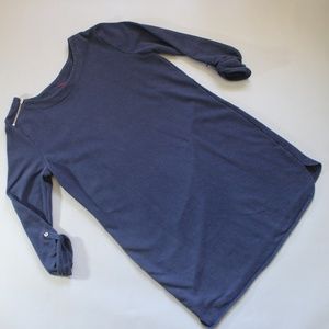 Merona Navy Zip Shoulder Dress